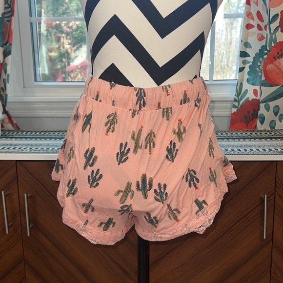 Torrid Super Soft Lace Trim Short in Pink Cactus - Picture 4 of 9